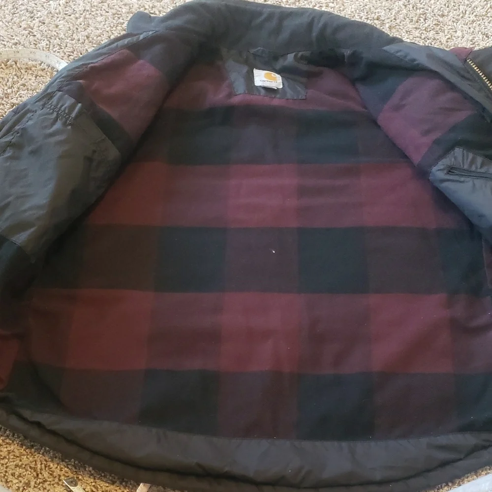 Carhartt Jacket Womens Amoret Black Puffer Coat Quilted #45 - Picture 11 of 12